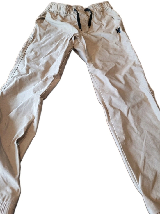 Hurley Other - Hurley Boys M 7/8 Khaki Tan Pull On Jogger Pants Nylon Stretch Like New